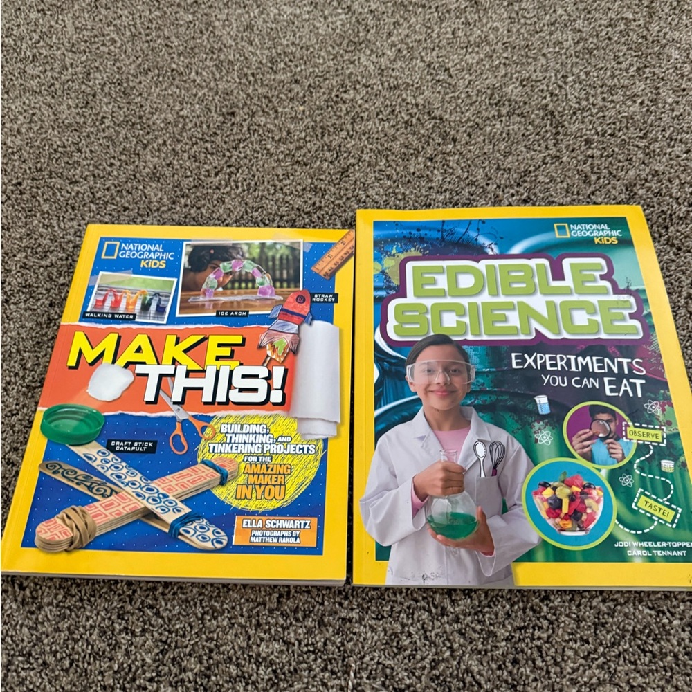 National Geographic Kids Learning Books - Yellow and Blue